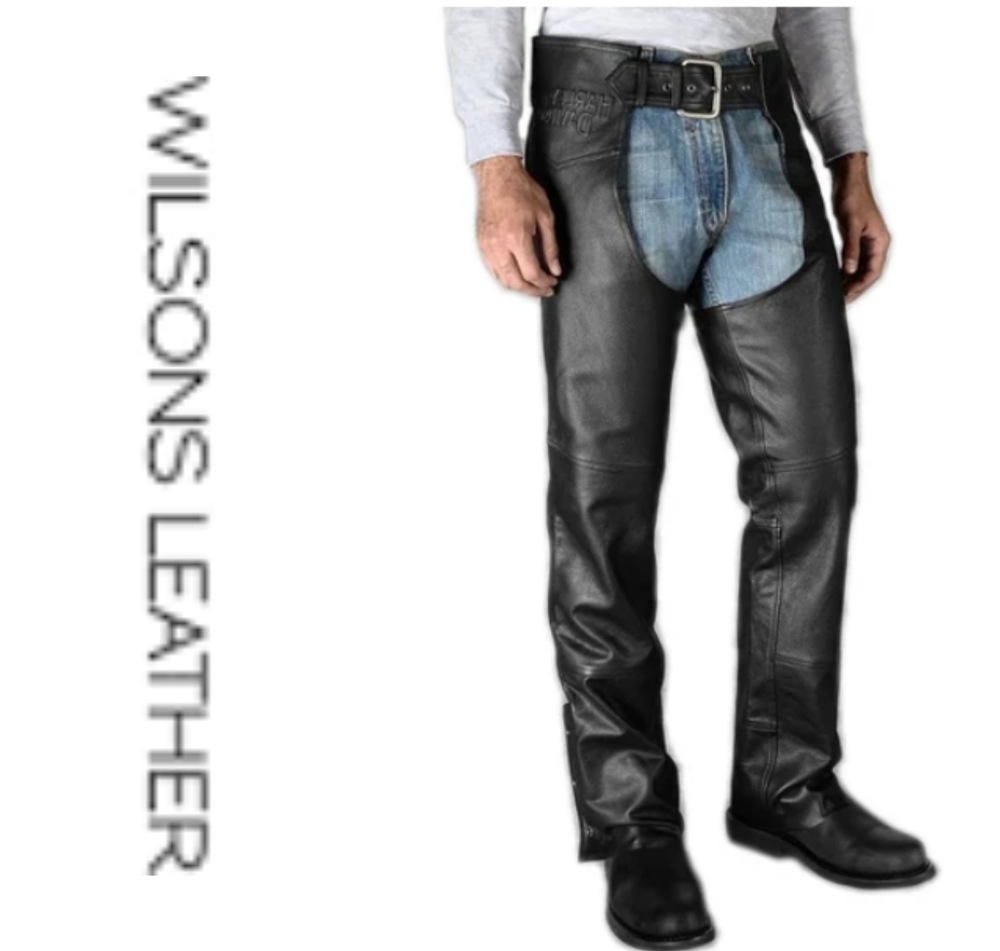Wilsons Leather | Men's Leather Chaps Black - 2XL